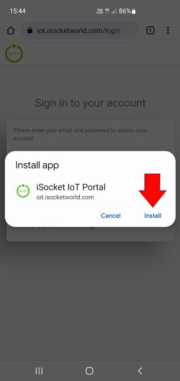 Cómo instalar la aplicación de iSocket en android - confirmar